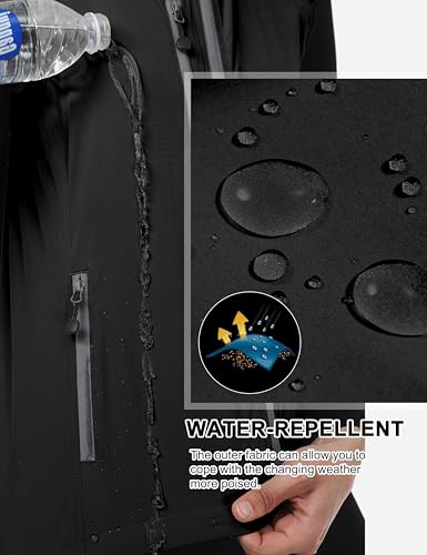 Little Donkey Andy Women's Lightweight Quick Dry Vest Windproof Summer Vest - color: Black, size: X-Large