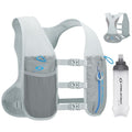 Maelstrom Running Vest, Lightweight Hydration Pack with 500ml Soft Flask - color: Gray