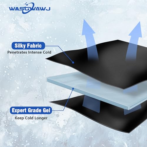 Ice Pack Wrap for Back & Abdomen, 46" Reusable Gel Belt