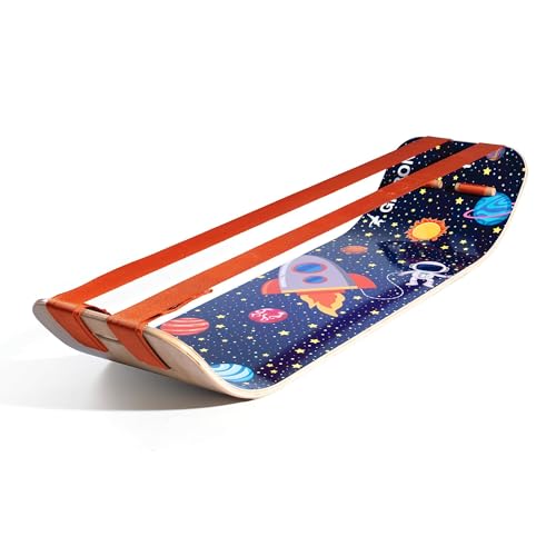 GIBBON SlackBoard, Balance Board Kids & Adults, Slackline Balance Trainer - color: Astro Plus - 2 Line