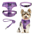 SCENEREAL No Pull Dog Harness and Leash Set Small Medium Sized Dog - color: Purple, size: XS: Chest Girth: 10"-14"