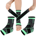 2Pcs Ankle Brace for Kids, Adjustable Ankle Support with Arch Support - size: Large