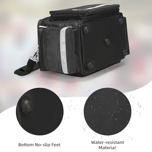 First Aid Bag Medical Empty Bag Emergency Responder Trauma Bag Empty, Professional First Aid Kits Storage Medical Bag with Inner Dividers and No-Scratch Bottom Home Health - color: Black, size: 21.65" x 17.72"x 11.81"
