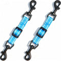 Adjustable Dog Collar Safety Backup Clip, Blue - color: Blue, size: M(7.2~8.7 in adjustable length x 0.6 in width)