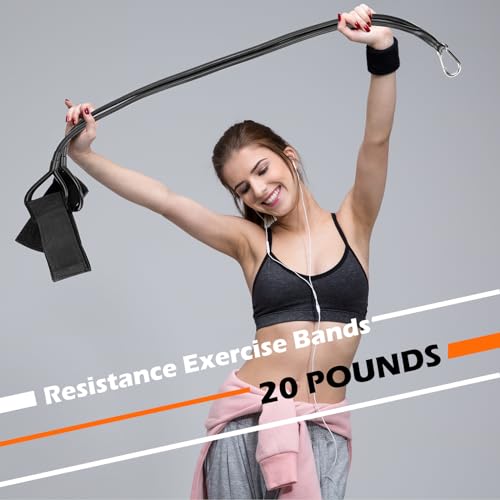 Zomiboo Baseball Bands Sports Resistance Exercise Bands - color: Black, style: 20 Lbs