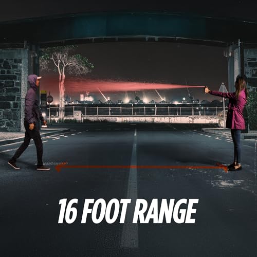 Guard Dog Security Bling It On Stun Gun and Pepper Spray for Self Defense, Fashionable Self-Defense Keychain Set for Women, Glow-in-the-Dark Actuator, 16-Ft Range, USB Rechargeable - color: White
