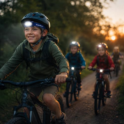 EverBrite Headlamp, 300 Lumens LED Head Lamp for Kids & Adults, Red Light - color: Sapphire Blue