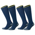 GoWith 20-30 mmHg Unisex Knee High Compression Rayon Bamboo Socks, 2 Pairs - color: Dark Blue - 2 Pairs, size: Medium