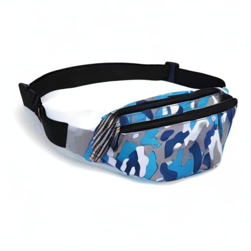 Fanny Pack for Men & Women, Fashion Waterproof Waist Packs with Adjustable Belt, Casual Bag Bum Bags for Travel Sports Running. - color: M-Sky Blue