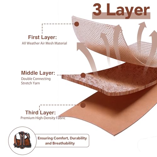 AIITLE No-Pull Dog Harness Reflective Mesh Vest Adjustable, Brown XS - color: Brown, size: XS