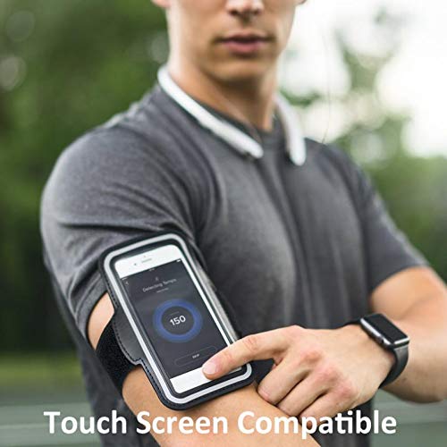 Running Armband Sports White Gym Workout for Moto G Stylus 5G (2022), Case Cover Band Arm Strap Reflective Water Resistant Compatible with Motorola (2022) (AN-AN32710G4Y-208)