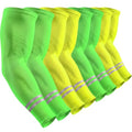 Geyoga 4 Pairs Arm Sleeves for Men Women - color: Green, Yellow