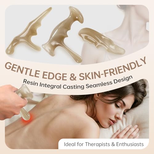 Manual Trigger Point Massage Tool With Thumb Saver For Deep Tissue Massage - color: Natural Wood