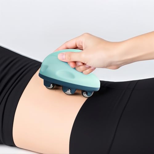 Lymphatic Massage Roller for Cellulite Remover Body Sculpting - Handheld Cellulite Massage Tool for Body Bloat Blood Circulation Lymphatic Drainage Green - color: Green