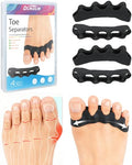 4PCS Silicone Toe Separators to Correct Toes Alignment for Children, Toe Spacers Straightener for Bunion Relief, Hammertoes and Overlapping Toes (Small) - size: Small