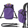 Backpack Strap Attachment Bag, Portable Phone Pocket & Water Bottle Holder Pouch for Outdoor Hiking, Travel, Cycling (Purple) - color: Purple