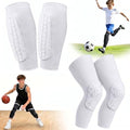 2 Pairs Soccer Shin Guards for Kids Youth Adult with Honeycomb Pads - color: White, size: Small