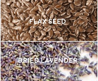 Microwave Heating Pad - Ice Pack - Contains Flax Seed and Dried Lavender - Can be Used Warm or Cold - 4 Sizes Available (5" x 23", Mustard Floral) - size: 5" x 23"
