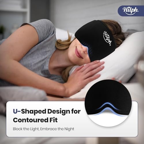Hilph Adjustable Migraine Relief Cap, Headache Hat with Thickened Gel - style: Black
