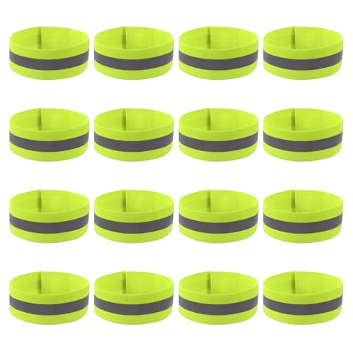 PATIKIL Reflective Bands for Wrist Arm Ankle Leg High Visibility Band - color: Fluorescent Orange