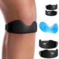 Silicone Knee Brace for Women & Men 2 Pack — Relieve Knee Pain & Provide Protection During Exercise, Patellar Tendon Support Strap, Patella Band for Offers Relief from Meniscus Tear and Knee Pain