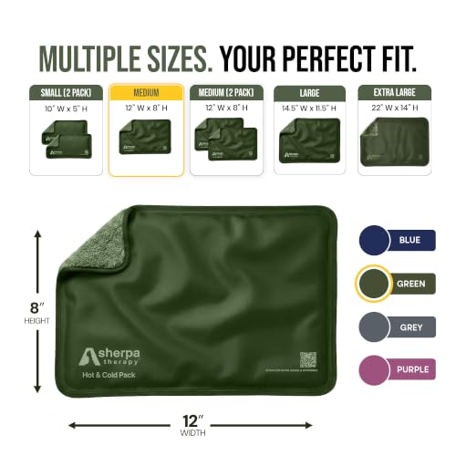 Flexible Hot and Cold Gel Pack Medium 8" x 12" - size: Medium, style: Green