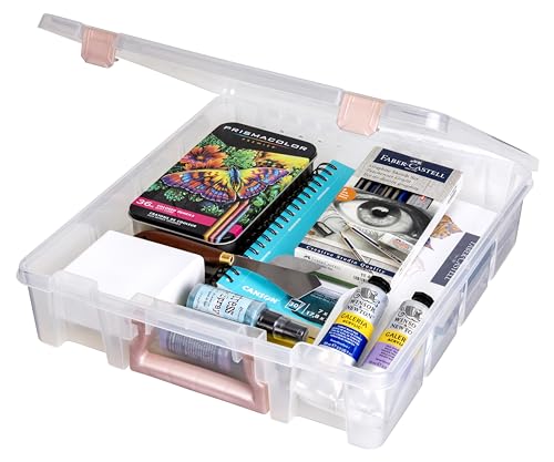 ArtBin Essentials 12 x 12 One-Compartment Craft Box, Clear - color: Rose Gold