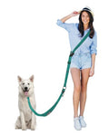 Hands Free Dog Leash, Multifunctional Crossbody Dog Leash - color: Green, size: Large-5.9-9.5ft