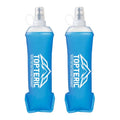 Collapsible Soft Flask Water Bottle, TPU Soft Folding Flexible Water Bottles for Hydration Pack/Running Vest, BPA/PVC Free, Ideal for Running Hiking Cycling Climbing (500ml-2 Pack) - style: 500ml-2 Pack