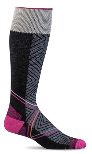 Sockwell Women's Pulse Knee High Firm Graduated Compression Socks - color: Black - Pulse Knee High, size: Small-Medium