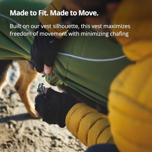 Ruffwear, Climate Changer Dog Fleece Vest, Cedar Green, Small - color: Cedar Green, size: Small