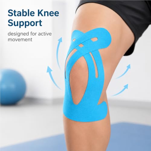 15 Pcs Precut Kinesiology Tape for Knees(3 Colors)