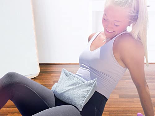 SacksyThyme Microwave Heating Pad for Back, Neck, Menstrual Cramps, Shoulders, Leg Pain Relief - Hot Moist Microwavable Therapy Pack - Flaxseed Hot & Cold Pad Made in USA (Size: 12 x 7) Lavender - size: 12" x 7"