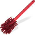 SPARTA Large Water Bottle Brush Ideal for Wide-Mouth Jars, Bottles and Tumblers, Dishwashing Tool with Handle for Home and Commercial Kitchens, Plastic, 12 Inches, Red - color: Blue