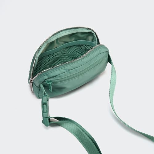 Pander Crossbody Belt Bag for Women and Men, Travel and Everyday Use - color: Eucalyptus Green
