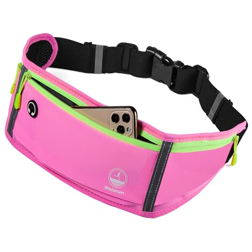 Running Belt Slim Fanny Pack Jogging Pouch Phone Holder Waist Pack - Pink - color: E Pink