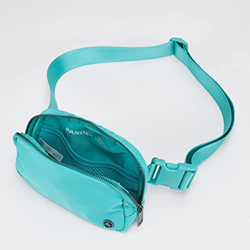 Pander Crossbody Belt Bag for Women and Men, Travel and Everyday Use - color: Cyan Blue