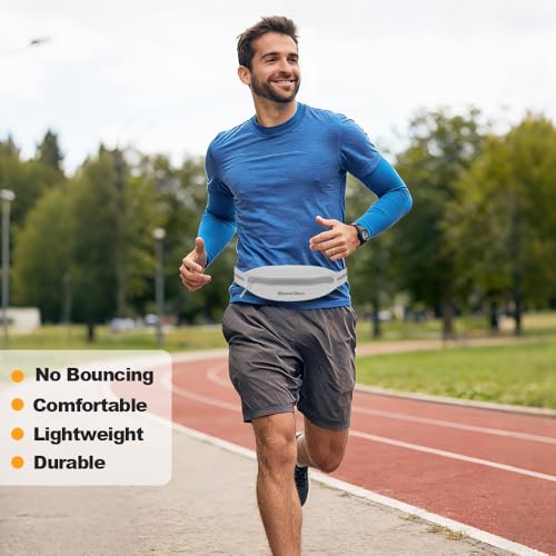 Slim Fanny Pack for Men, Ultra-Light Running Belts for Women Grey - color: 02 - Grey