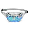 Holographic Sequined Fanny Packs for Women, Waist Belt Bag Fashion, Crossbody Bum Bag for Running, Green Star - color: Green Star