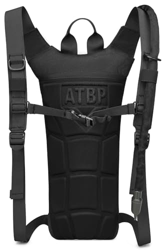 Tactical Water Hydration Pack Military 3L Water Bladder Carrier Backpack Leakproof for Running Jogging Cycling Hiking - color: Gray