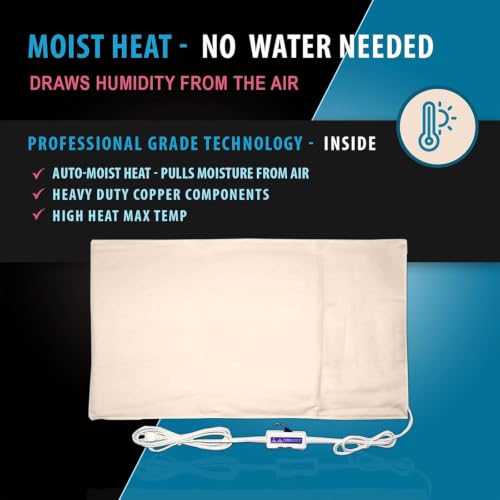 Thermotech Moist Heating Pad, Manual Clicker, Medium 14 x 17 in - size: 14x18 Inch (Pack of 1)
