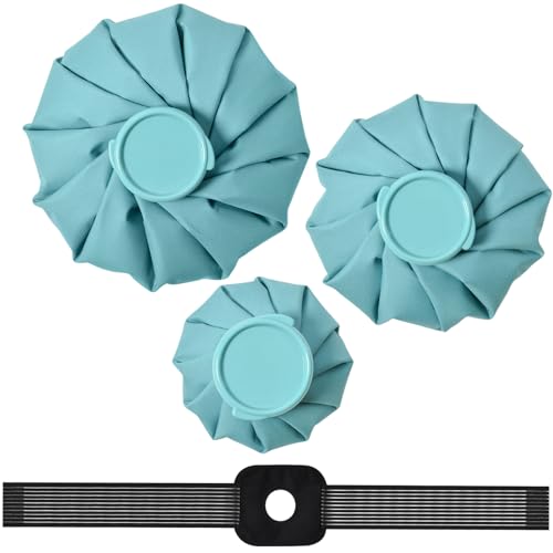 Ice Packs for Injuries Reusable, 3 Sizes, Lake Blue - color: Lake Blue