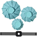 Ice Packs for Injuries Reusable, 3 Sizes, Lake Blue - color: Lake Blue