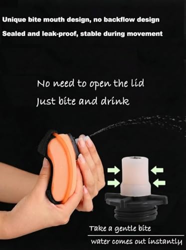 Hands-Free Wrist Water Bottle - 7oz Leak-Proof Silicone Sports Flask