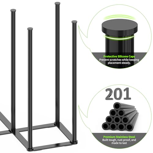 Collapsible Bottle Drying Rack, Foldable Baby Bottle Drying Rack, Portable Drainer Stand Holder for Water Bottles, Cup, Reusable Silicone Bag, Cutting Board (Black) - color: Black