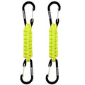 BRAVESHINE Paracord Keychain Carabiner Clip | D Ring Hanger Lanyard Hook - color: Green