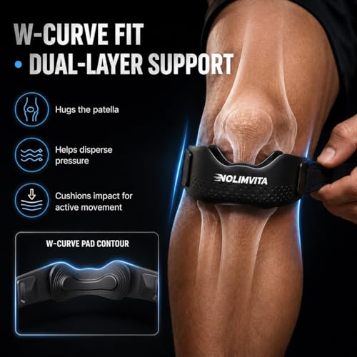 Patellar Tendon Support Strap, Knee Brace for Women & Men