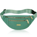 Fanny Pack Waist Pack for Women, Waterproof Waist Belt Bag for Running Sports Travel - Green - color: F Green