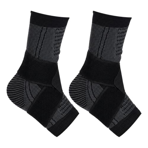 WLLHYF 2 Pcs Ankle Brace Adjustable Compression Wrap for Men Women