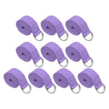 PATIKIL Yoga Strap for Stretching, Cotton Yoga Belt with Adjustable Metal D-Ring Buckle Stretch Band for Fitness Pilates - color: Light Purple